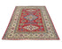 4x6 Red Kuba Afghan Hand Knotted Wool Area Rug